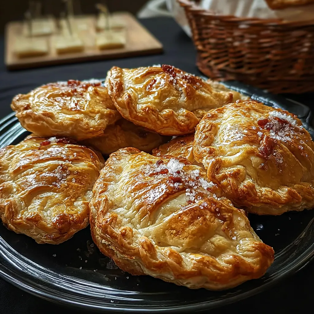 Traditional British Meat Pie with Flaky Puff Pastry and Golden Egg Wash - main view